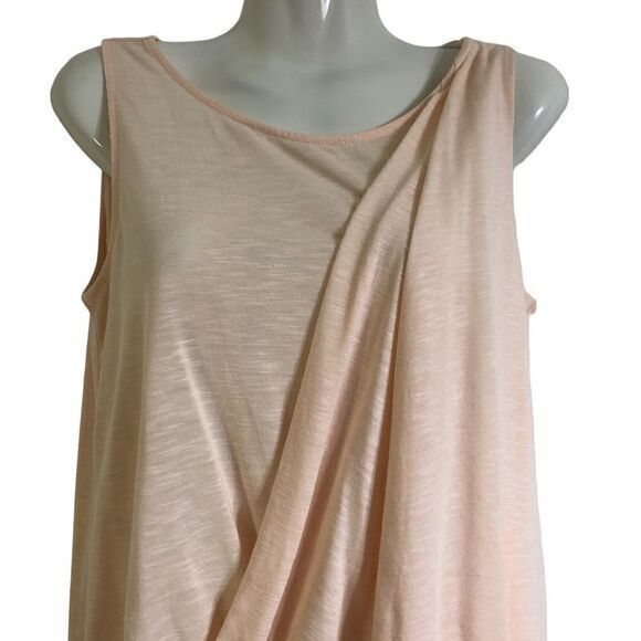 White House Black Market top XS asymmetrical textured lightweight raw‎ edge hem - Picture 3 of 8